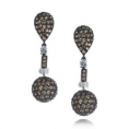 Серьги Серебро проба ниже 800 бр циркон 025 352 01 21-03112 2010 г инфо 5747w.