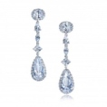 Серьги Серебро 925 кубический циркон 025 352 01 21-02795 2010 г инфо 5773w.