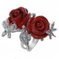 Кольцо Серебро 925 циркон, эмаль 025 352 02 21-03592 2010 г инфо 5796w.