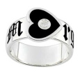 Кольцо с фианитом и эмалью MLR297NZ 2009 г инфо 6214w.