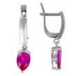 Серьги с синтетическим корундом R274315248 2009 г инфо 6427w.